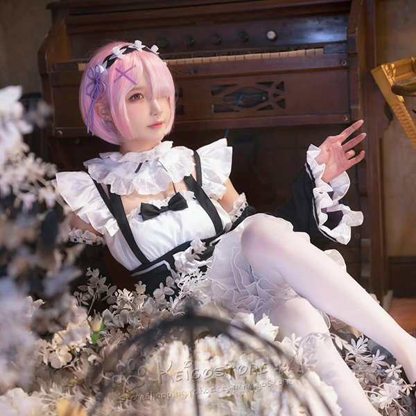 Re:ゼロから始める異世界生活 風 ラム メイド服 コスプレ 衣装